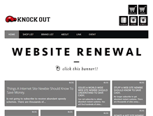 Tablet Screenshot of knockout-kobe.com